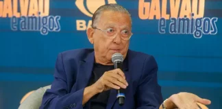 Galvão Bueno em seu programa Galvão e amigos