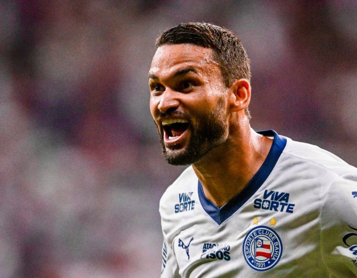 Willian José comemorando gol pela Libertadores