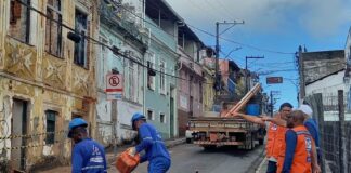Parte de imóvel desaba meses após incêndio em Santo Antônio Além do Carmo
