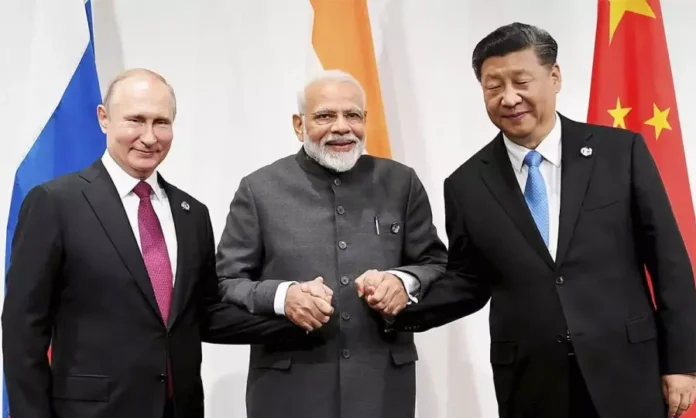 China Rússia e Índia