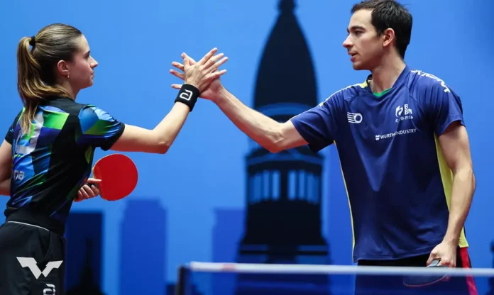 Bruna Takahashi e Hugo Calderano