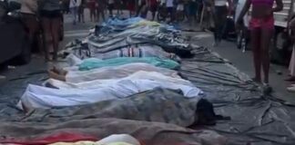 Moradores recuperam mais de 60 corpos em mata no Rio de Janeiro; mortos passam de 100