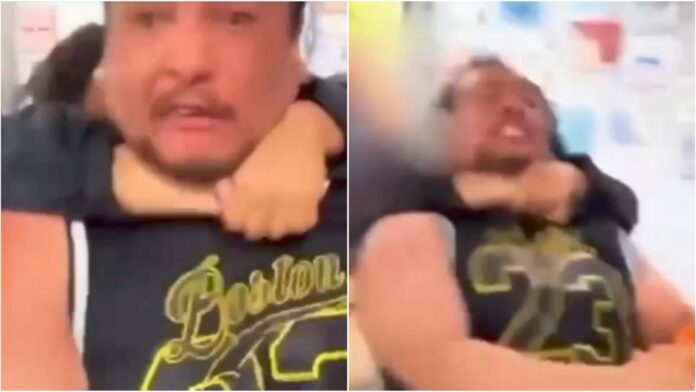 Pai agride professor