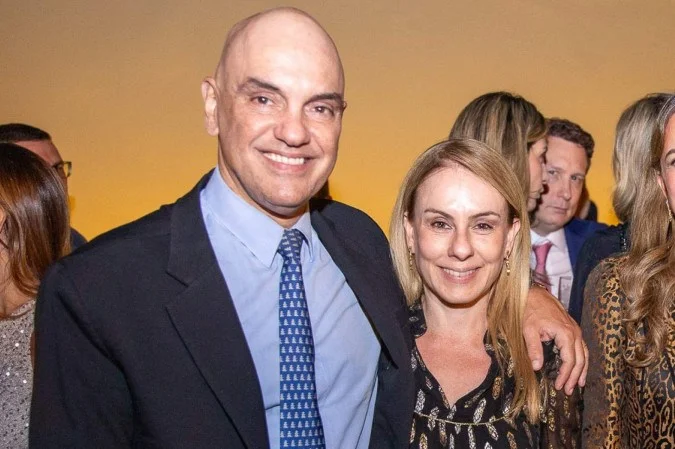 Moraes e sua esposa
