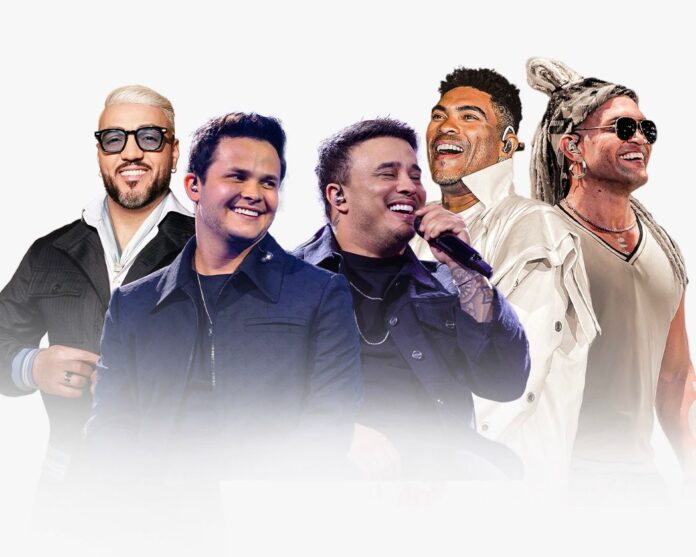 Artistas que tocarão no Camarote Club