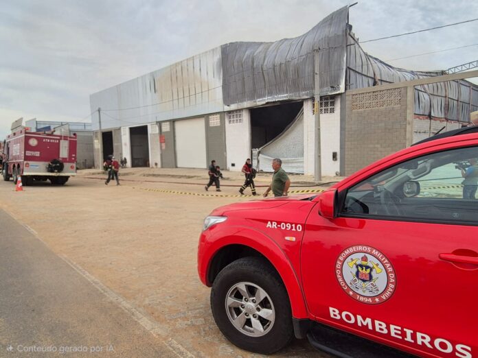 Bombeiros controlam incêndio em depósito de colchões em Juazeiro