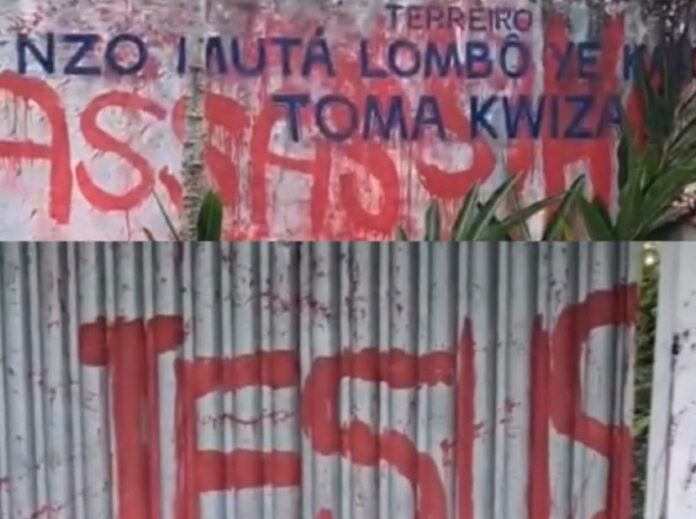 vandalismo terreiro cajazeiras Terreiro é alvo de vandalismo e intolerância em Cajazeiras: "assassinos"