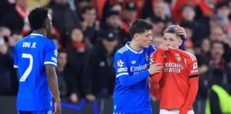 Uefa suspende jogador do Benfica por discriminação contra Vini Jr.