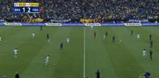 Com um a mais, Brasil perde para a França em amistoso