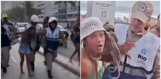 Vídeo: Abordagem truculenta contra ambulante em praia do Rio gera reação de banhistas