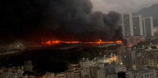 Grande incêndio atinge pátio da BYD