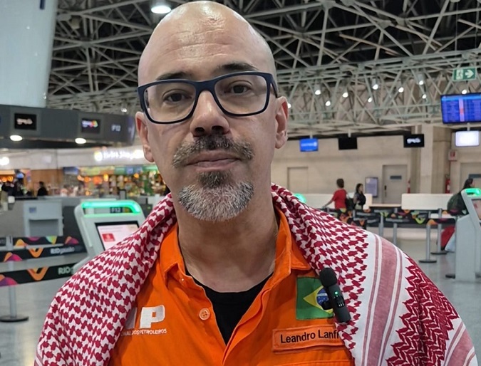 Leandro Lanfredi Dirigente petroleiro brasileiro é sequestrado por Israel durante missão humanitária