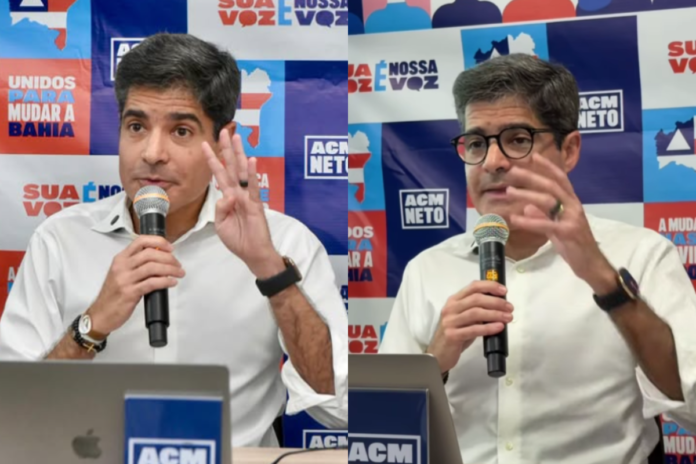 Debate na Band: ACM Neto confirma presença e desafia Jerônimo na corrida eleitoral