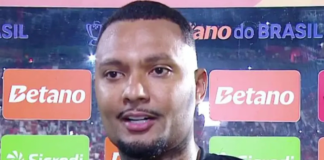 Herói contra o Flamengo, Luan Cândido cita "alívio" e celebra classificação: "Aqui é Vitória e tamo junto no Barradão”