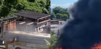 Uma semana depois, outro ônibus da Integra Salvador pega fogo na Avenida Suburbana