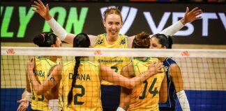 Brasil sofre, mas mantém invencibilidade e liderança na Liga Mundial de Vôlei
