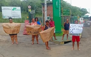 Interdição na praia de São Tomé de Paripe