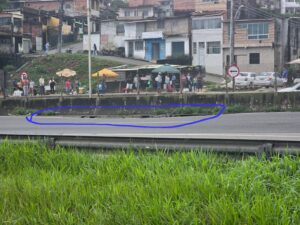 na altura do município de Simões Filho, na Região Metropolitana de Salvador