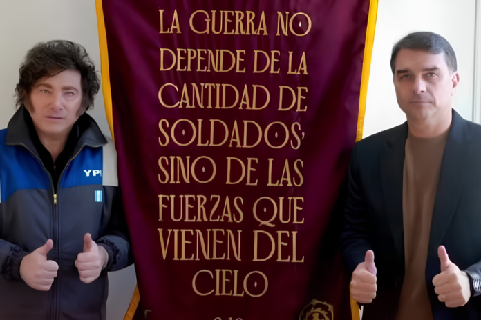 flavio bolsonaro e milei